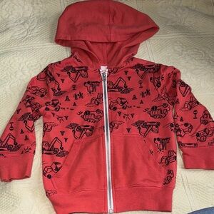 Jumping Beans Coral Graphic Zip-Up Hoodie